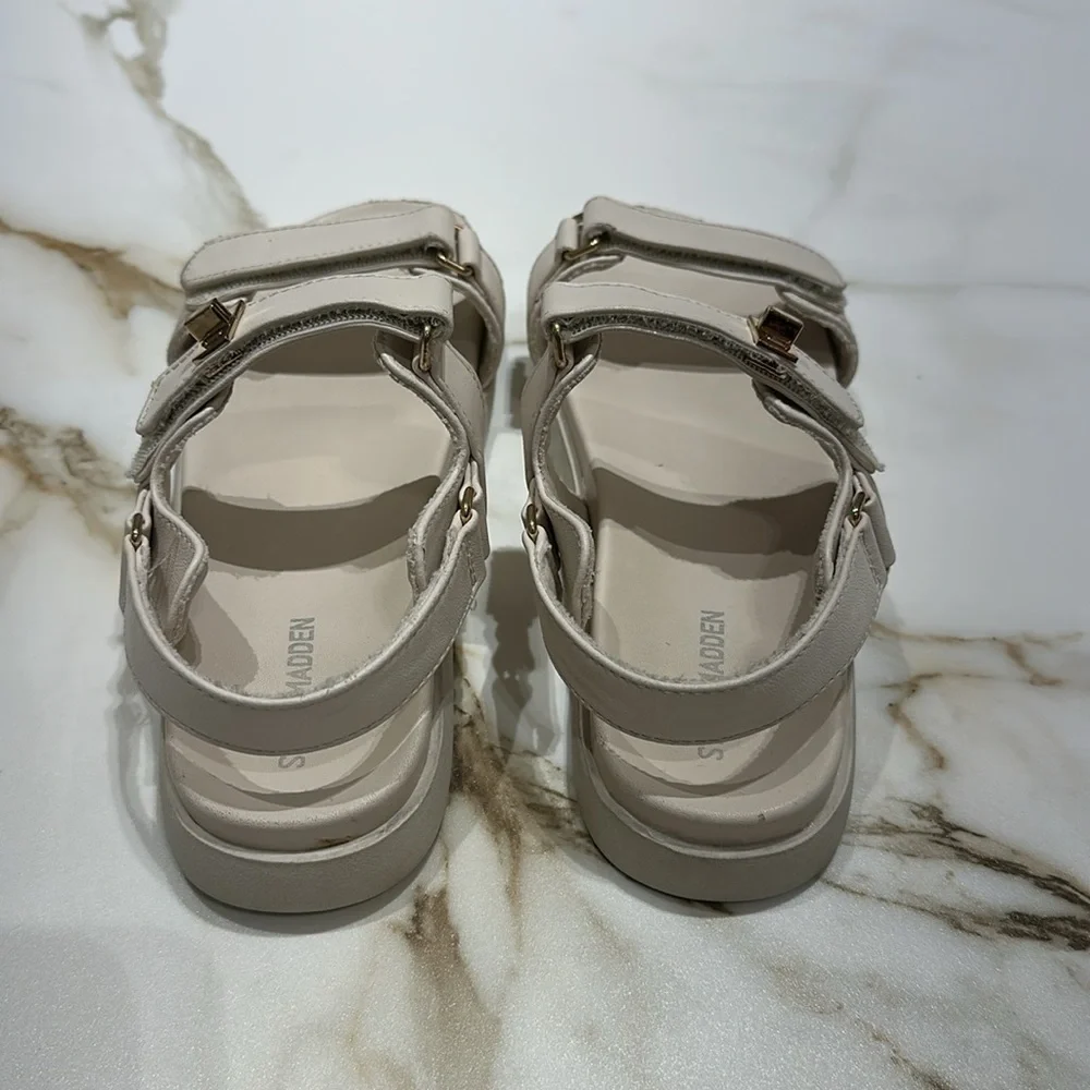 Steve Madden Cream Sandals